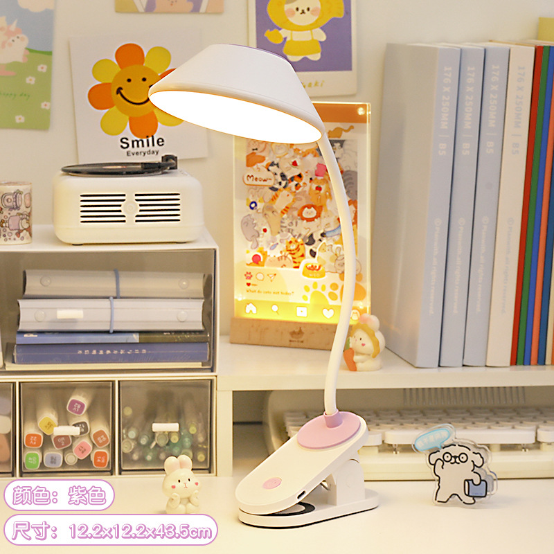 USB recargable lámpara de escritorio aprendizaje estudiante escritorio escritura niña escritura tarea niños escritorio dormitorio lámpara de noche pequeña