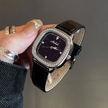 米莉莎小众手表女古风锆石小圆盘气质女表名牌正品石英表生日礼物