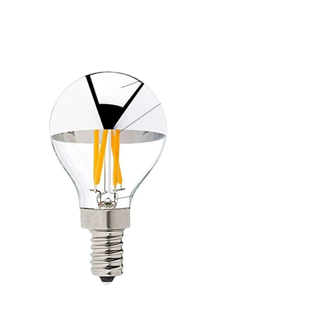 Серебристая LED-лампа Эдисона, 4W, 110V