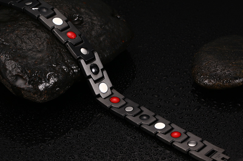57g Weight Bracelets Classification Business Occasion 304 Stainless Steel Material Geometric Pattern Men'S Gender Plating Design Fashion Style Fashion Geometric Stainless Steel Bracelets Plating Stainless Steel Bracelets 6
