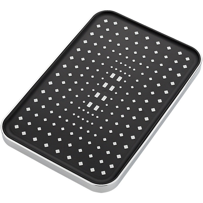 Ducha presurizada rociador superior cabeza de ducha boquilla doméstica gran panel de presión cabezal de ducha único universal ducha traje de lluvia