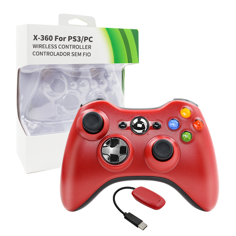 Venta caliente transfronteriza PARA XBOX360 2,4g neutral GamePad inalámbrico con receptor de una sola pieza de entrega