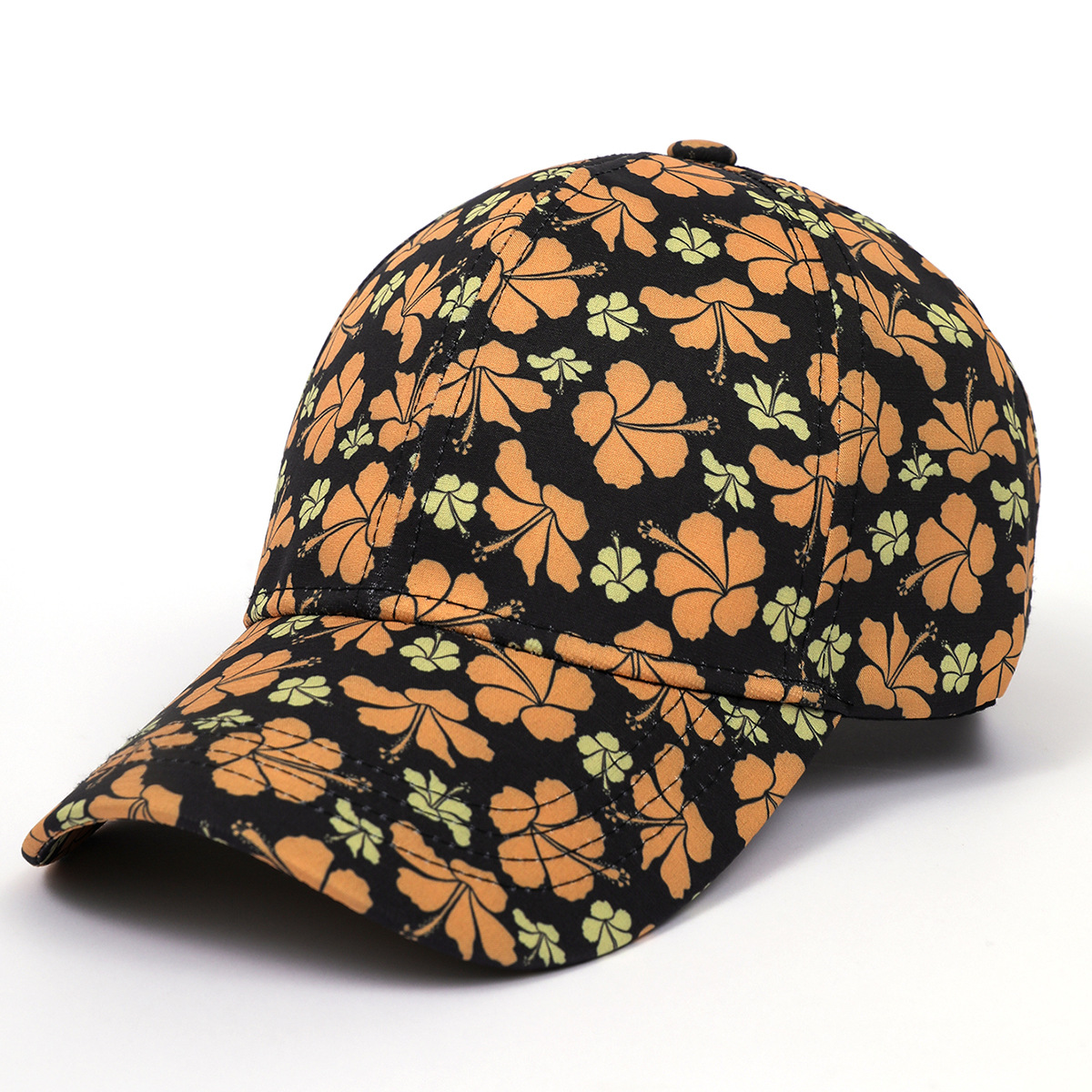 Verano nueva gorra de béisbol floral para hombres y mujeres de moda a prueba de sol ala curvada gorra de pico Comercio exterior sombrero del todo partido