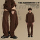 2024 autumn and winter new 430g high quality terry casual men's pants street tide brand loose straight men's pants