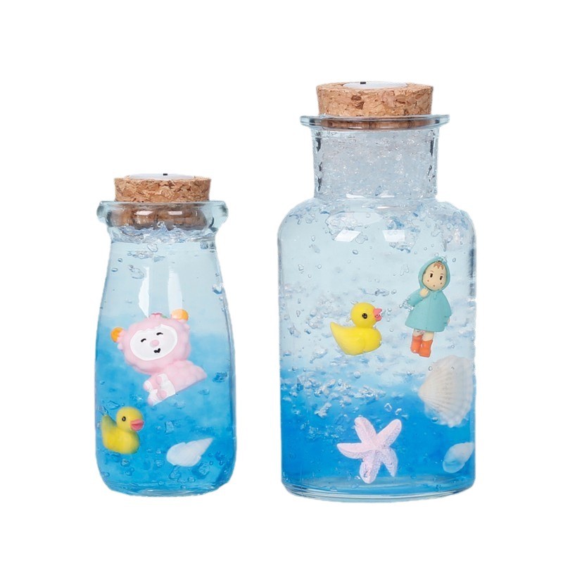 Botella de deseos DIY botella de vidrio botella de estrella regalo creativo botella de arco iris botella de mar