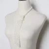 White short tie