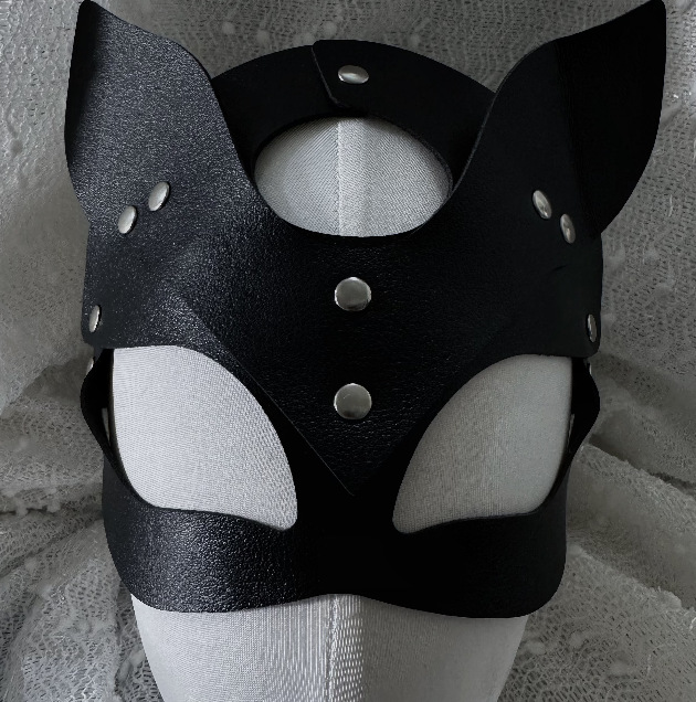 Sexy Lingerie, Men's Eye Mask, Bell Binding, Abstinence Role-Playing Headband, Traction Rope, Mask Accessories, Leather Whip