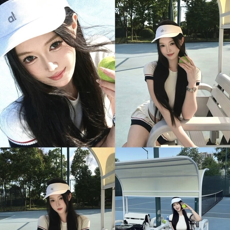 Trendy Brand Celebrity Style Korean Version Fashion Visor Hat for Women, Golf Tennis Hat, Yoga Running Baseball Cap for Women