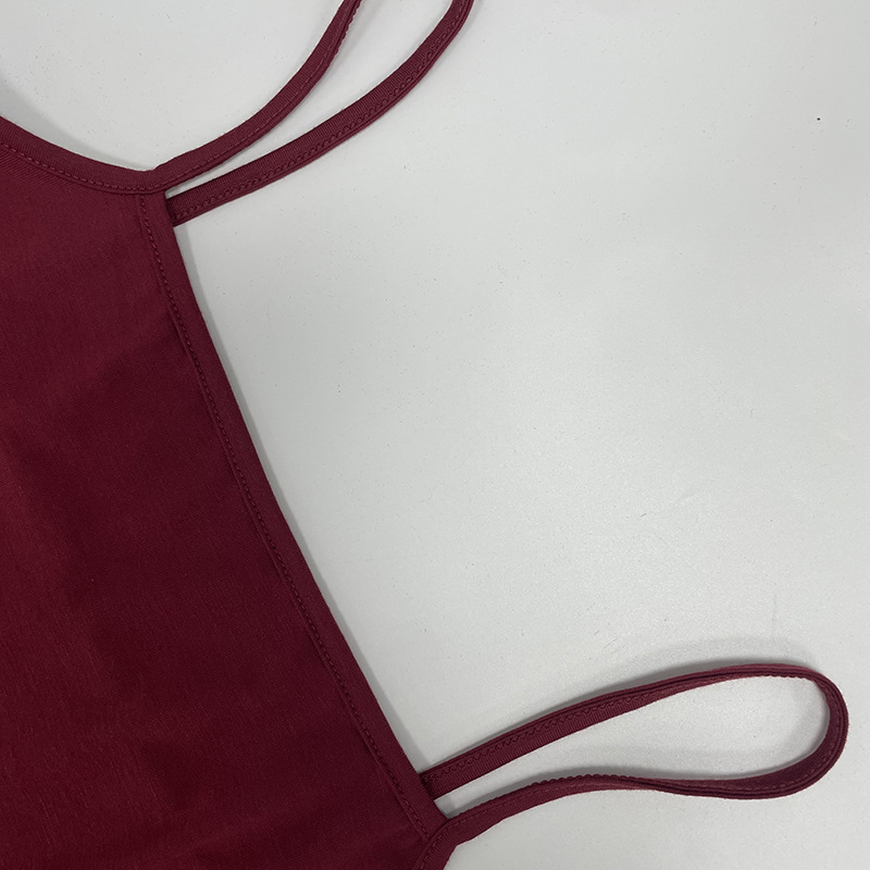 Women's Slim Fit Camisole Vest And Drawstring Trouser Pant Set_voghion.com