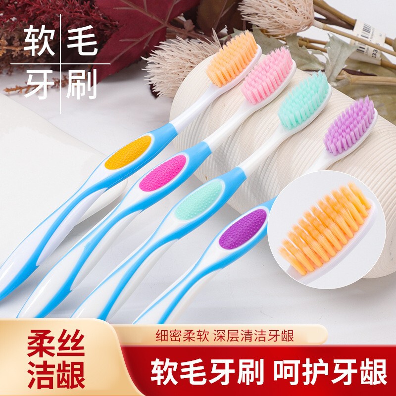 Sanxiao Meijie 特大ブラシヘッド ロングヘッド 柔らかい毛歯ブラシ 大人用 特大ヘッド ユニセックス 独立包装 家庭用|undefined