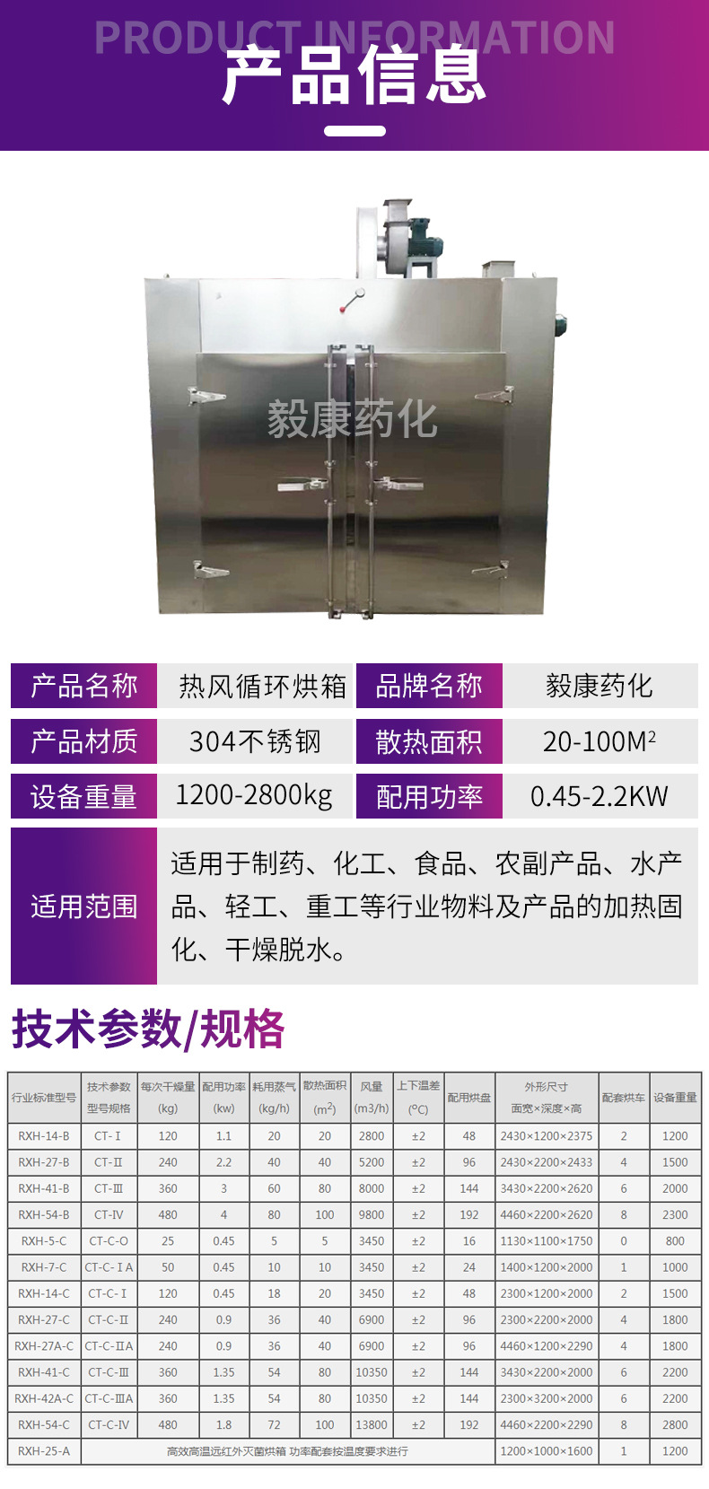 热风循环烘箱