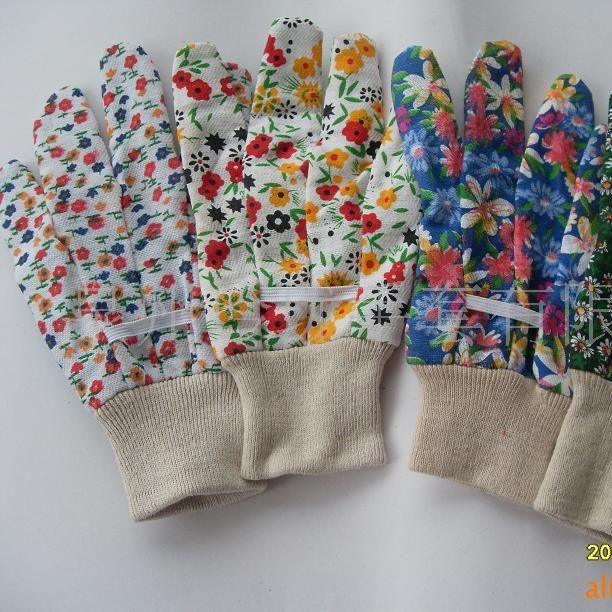 LL07供应印花花园手套厂家