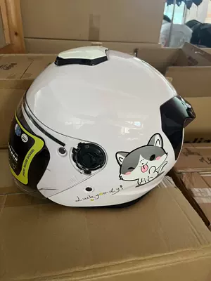 Electric Motorcycle Helmets for Men and Women, Suitable for All Seasons, Battery Safety Helmets, Winter Half Helmets, Lightweight Helmets (Motosiklet kaskı (dəbilqə)) - porcelain-white