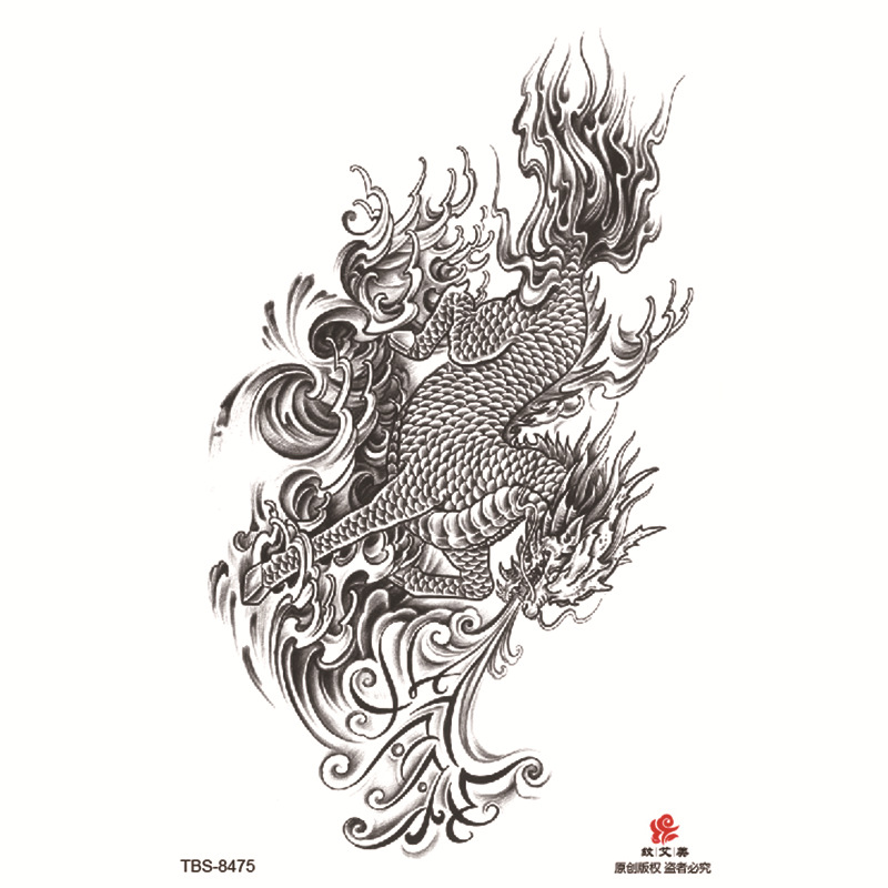 Pegatinas de tatuaje impermeables de brazo completo pequeño, símbolo de tótem, pegatinas de brazo pequeño, conjunto de ensamblaje al por mayor, suministro transfronterizo