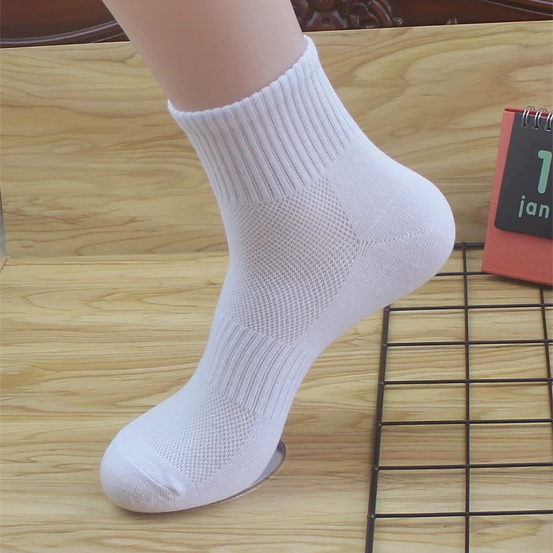 Men's Cotton Knee Socks, Demi-Season Breathable, Deodorized & Sweat-Absorbent, One Size