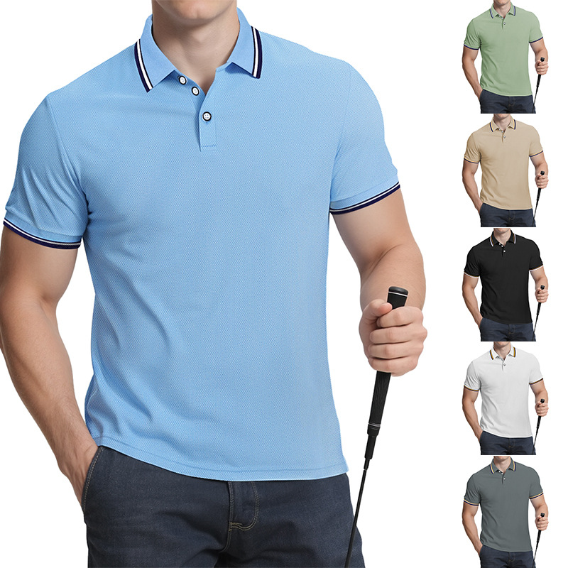 Nuevas camisetas POLO para hombre, estilo europeo y americano, holgadas, con cuello y manga corta, informales, promocionales, transpirables, al por mayor.
