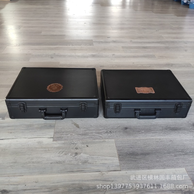 出售黑色铝合金酒杯箱玻璃器皿防护箱高脚杯红酒杯子手提收纳箱