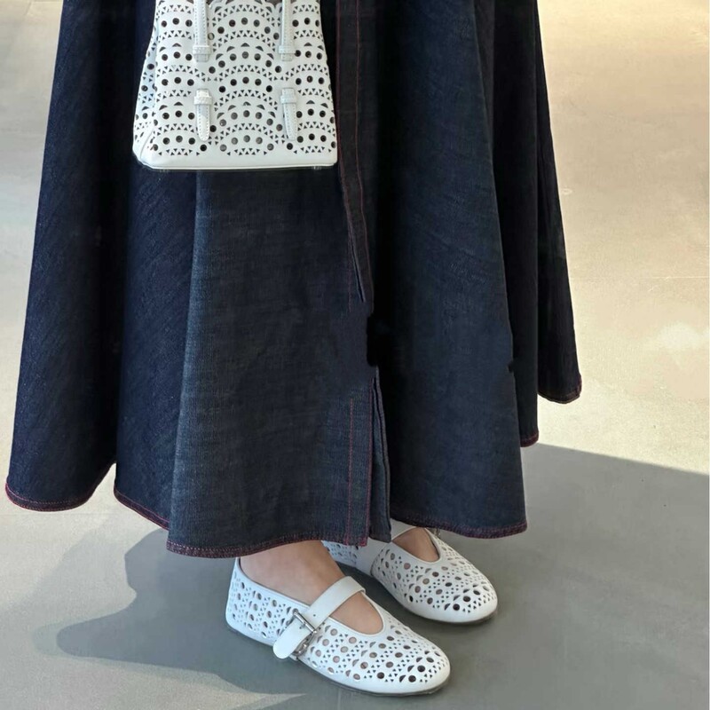AL 同スタイル浅口バレエフラットメリージェーンシューズレディースファッションメッシュ中空網タイツシューズワンストラップサンダル|undefined