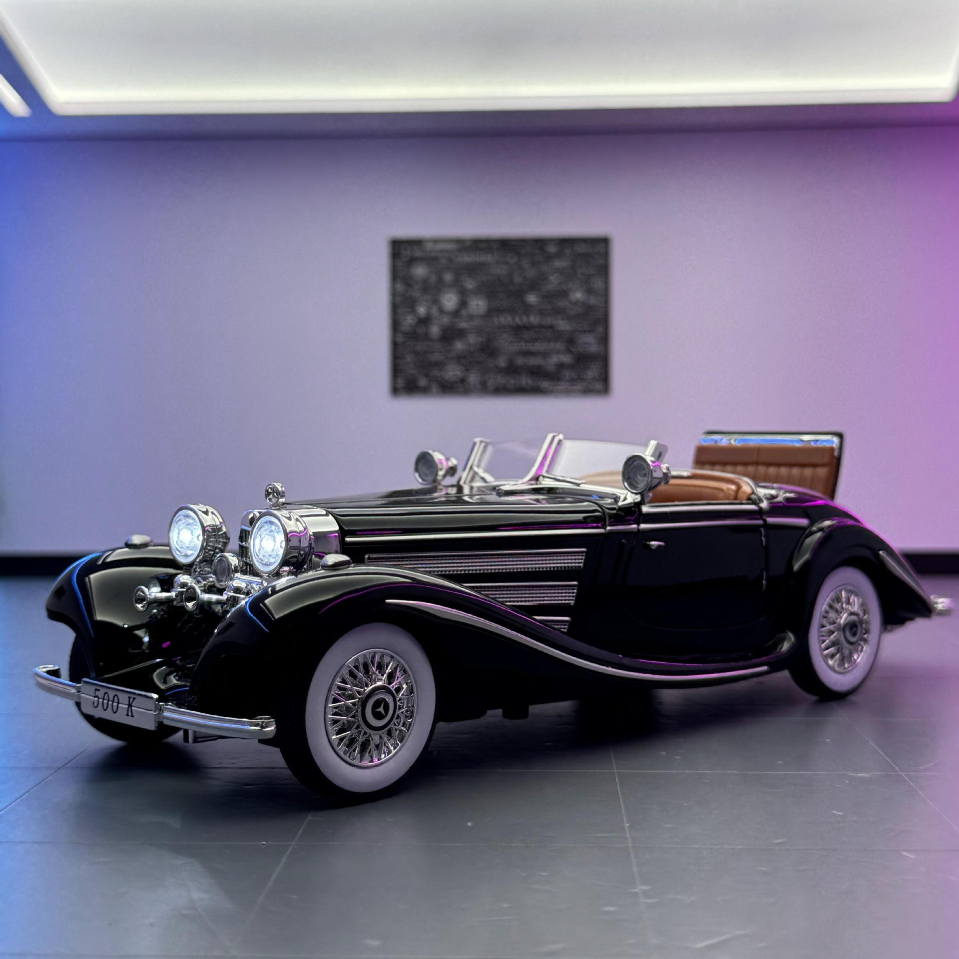 Coche a modelo de coche de aleación 1:24 Big Ben 500K coche clásico eco sonido luz coche de juguete modelo de sonido al por mayor