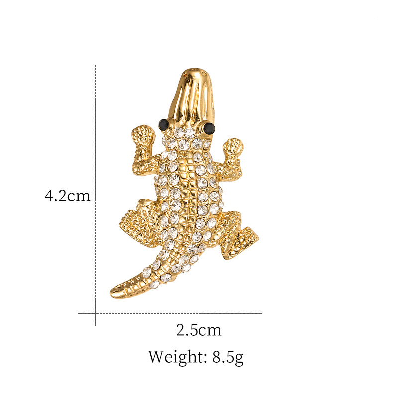 Rhinestones, Pearl Inlay Material Brooches Classification Simple Style Pin Animal Alloy Inlay Rhinestones Pearl Unisex Brooches