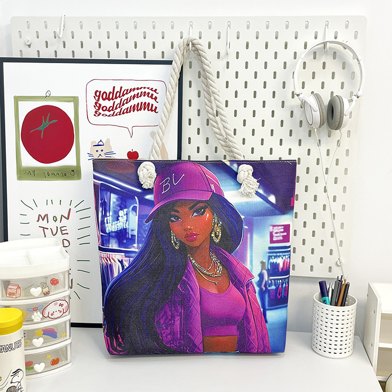 Bolsa de lona con diseño africano, estilo étnico y práctico image 10