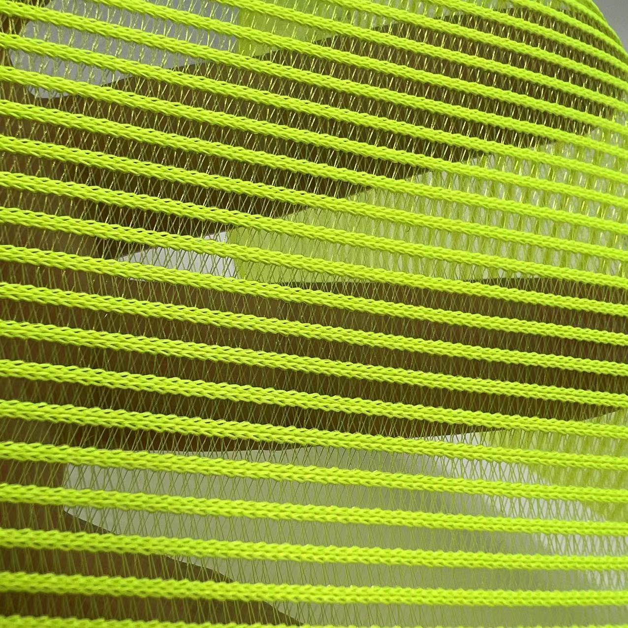 三明治网布 条纹透明鱼丝单层网布 鞋材座椅装饰布面料 现货