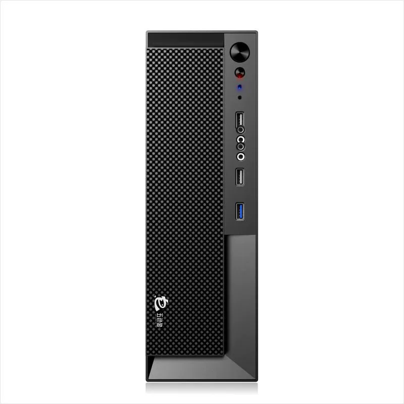 Настольный корпус Five Color Fish T3mini, компактный mATX, можно ставить вертикально и ложить горизонтально, офисный ПК с блоком питания, черный