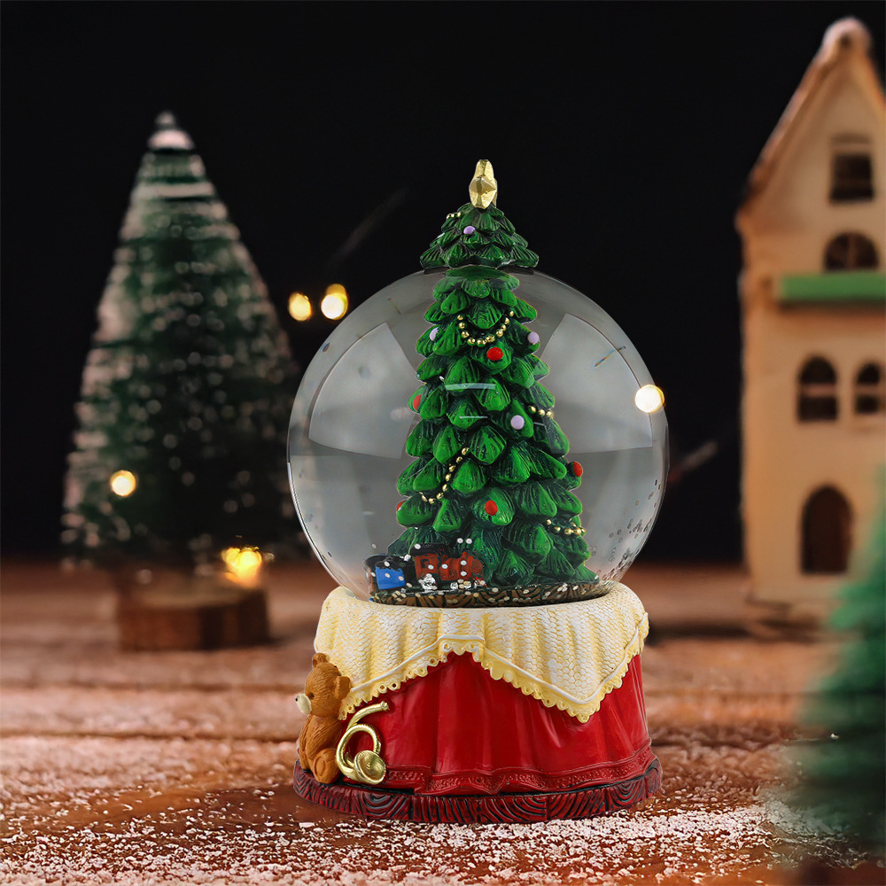  for snowflake Christmas tree crystal ball holiday decorations creative home ornaments resin crafts customization