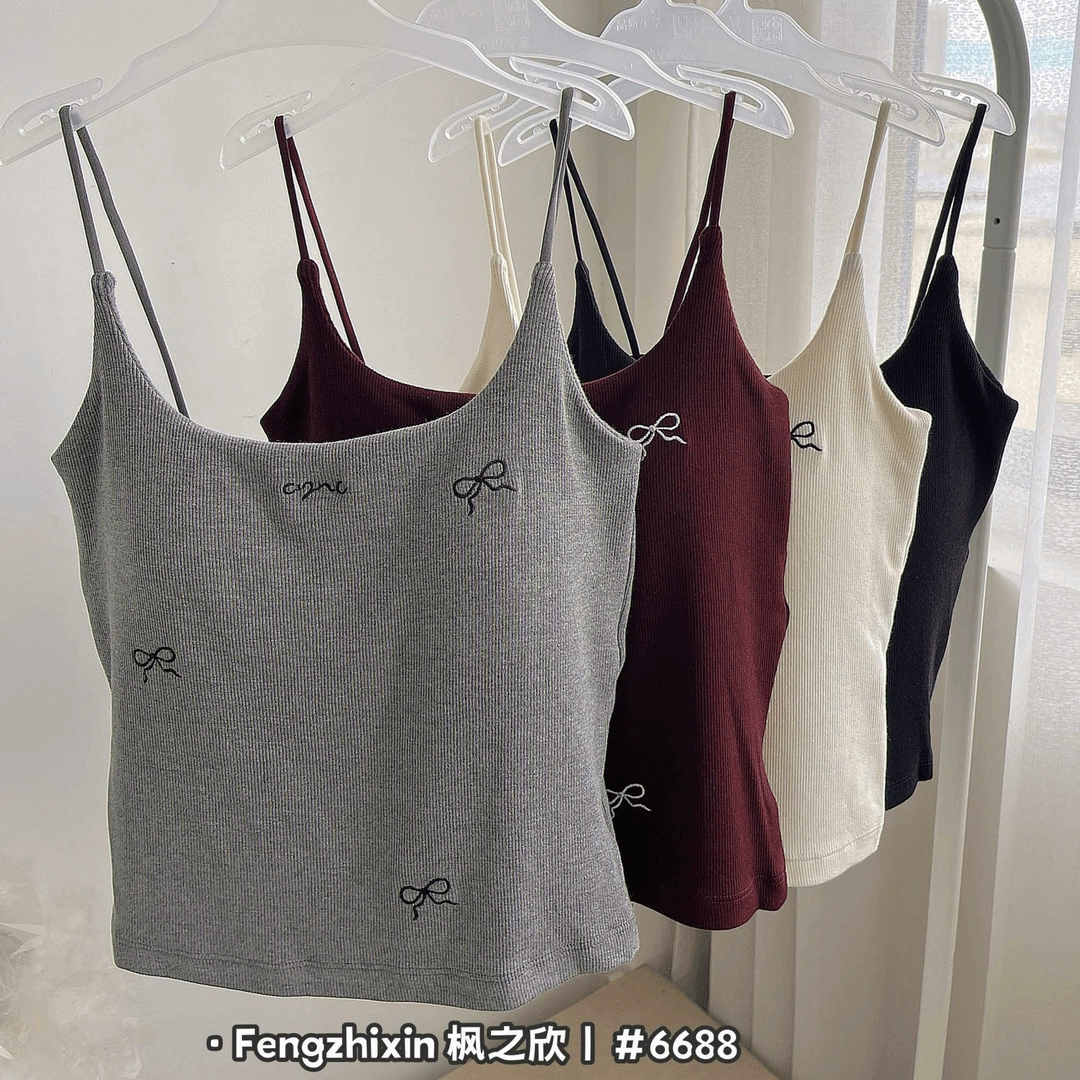 Collagen with bow, vest, with embroidery, lifting effect