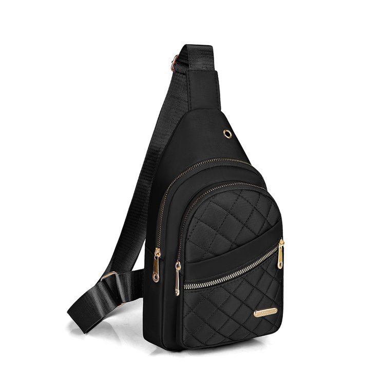 Bolso de pecho de moda simple transfronteriza, bolso de hombro de diamante simple, bolso de hombro de viajes diarios.