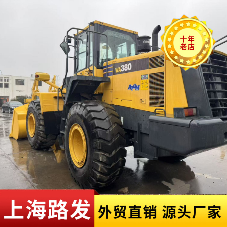 Cooperación de comercio exterior Komatsu 380 cargador de segunda mano Komatsu loader carretilla elevadora declaración de aduanas incluida