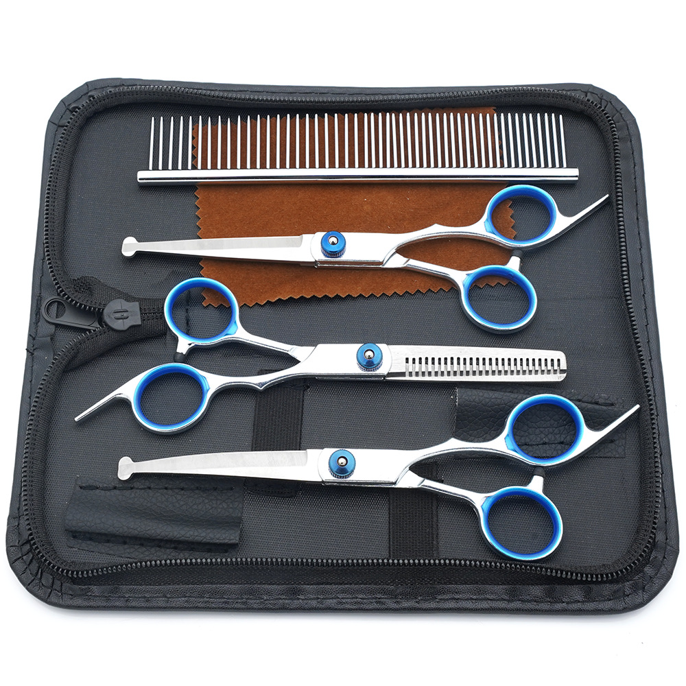 Ventas directas de fábrica de tijeras para mascotas, tijeras para cortar el pelo para perros, tijeras para cortar el pelo, tijeras de dientes delgadas para gatos, tijeras de aseo para mascotas
