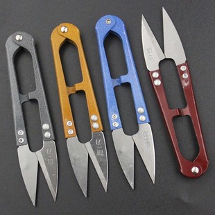 Low price wholesale Hu Yizao yarn scissors cross stitch tools yarn scissors cloth trimming U-shaped scissors spring yarn scissors thread scissors