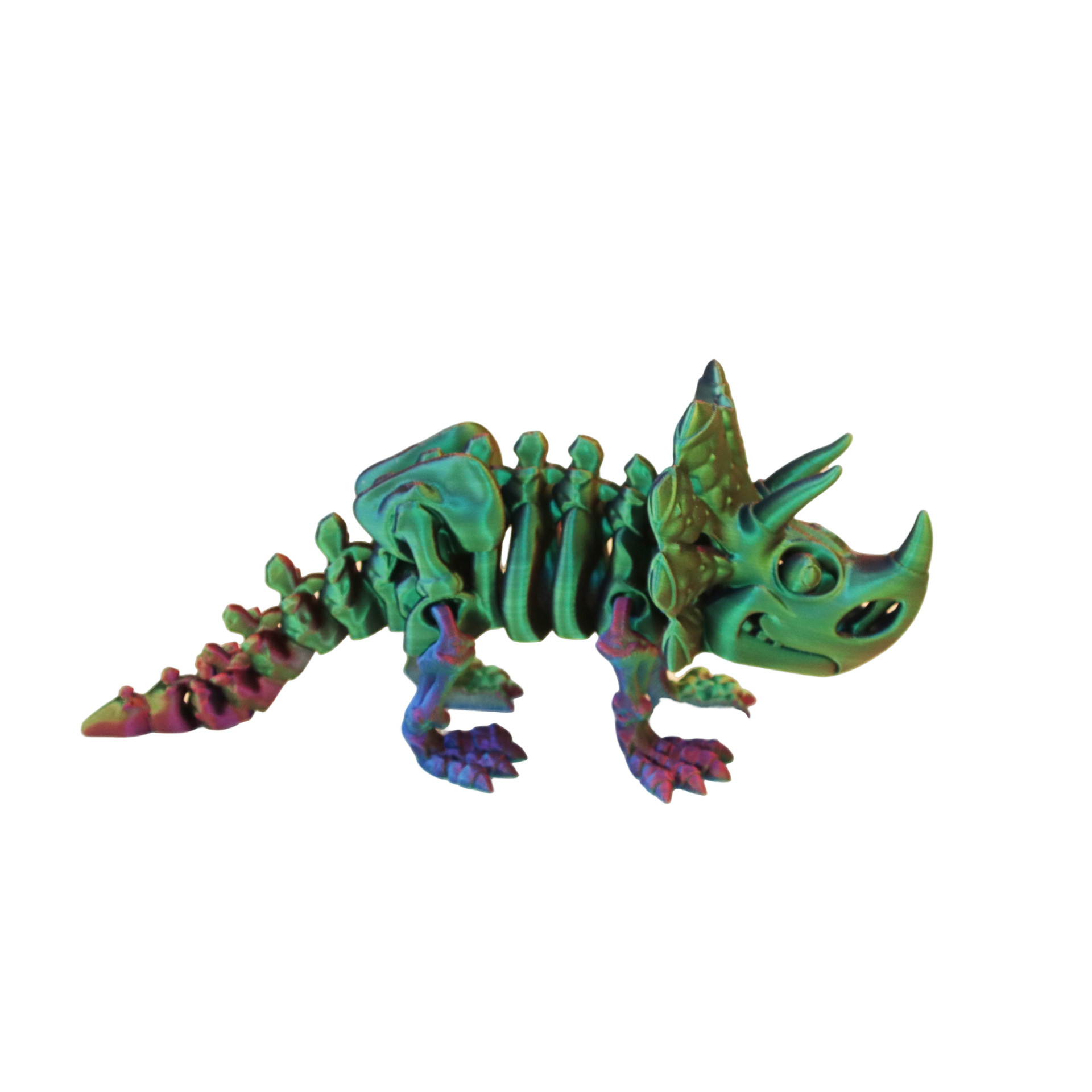 트리케라톱스-빨간색, 파란색, 녹색 [11cm]