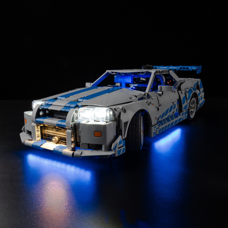 Ky Can Be Evenly Applied to Lego 42210 Fast and Furious Nissan Gt-R Led Building Block Toy Lighting