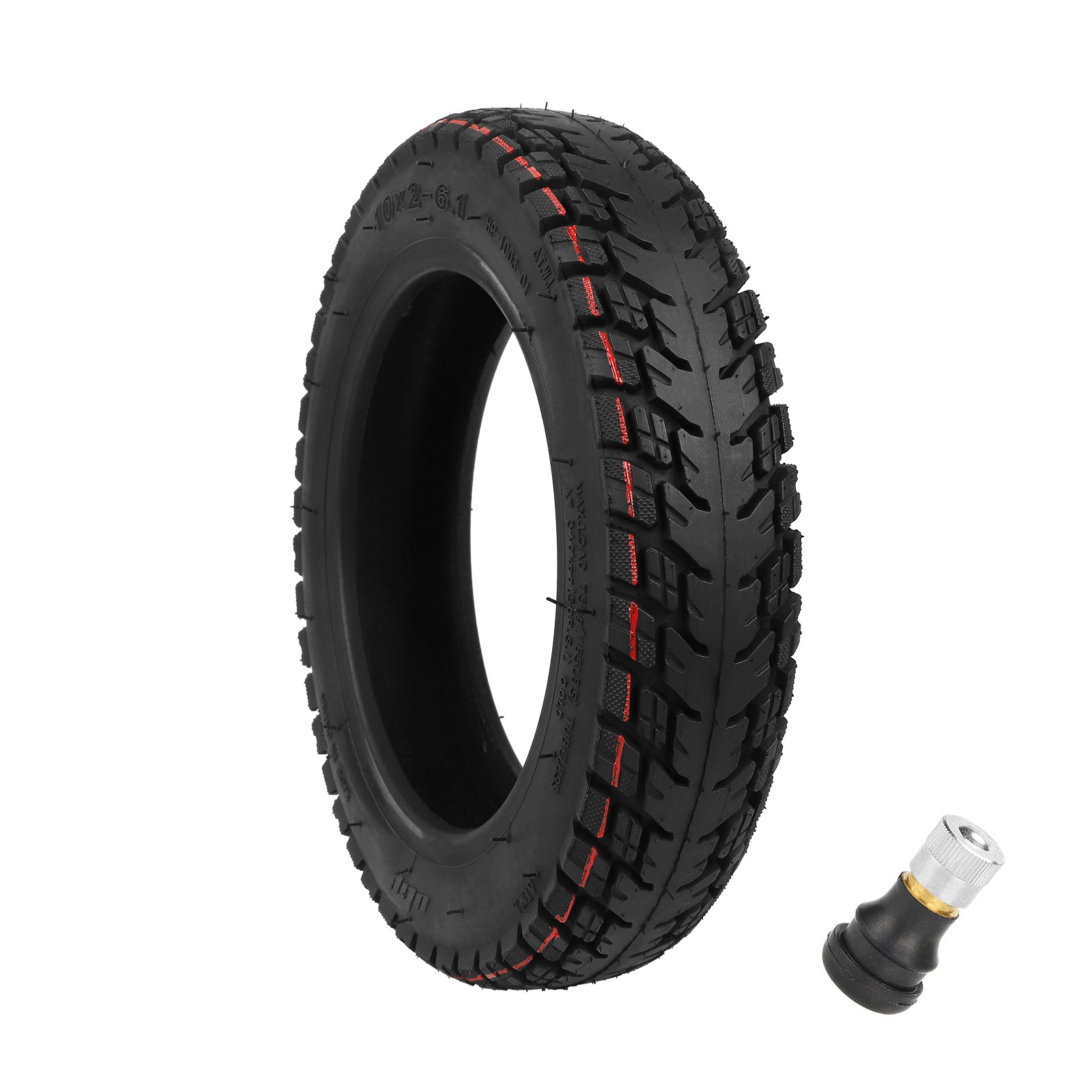 小米滑板車10寸改裝越野真空胎10*2-6.1防爆胎Kugoo希洛浦充氣胎