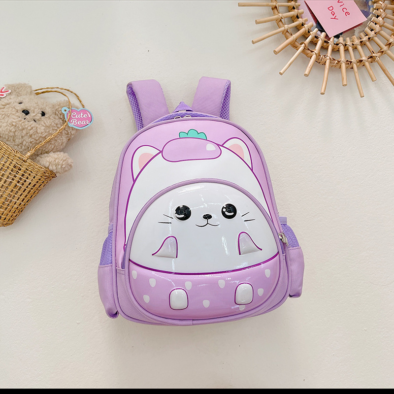 Mochila de jardín de infantes para mujeres 2024 nuevo dibujos animados lindos mochila de niños impresa de crestas escolares mochila de niños