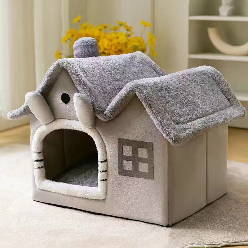 猫帐篷保暖狗床猫窝狗房子窝四季通用宠物窝猫别墅小型犬比熊狗窝|undefined