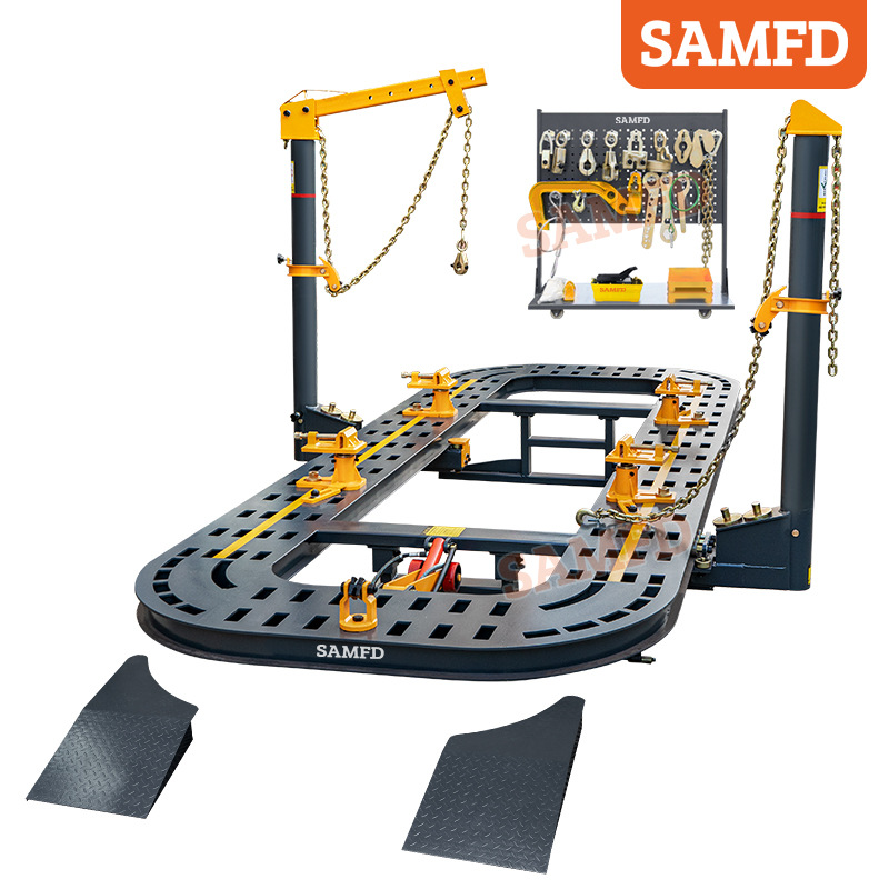 Instrumento de corrección de vigas de automóviles Equipo de reparación de chapa metálica Mesa de corrección Mantenimiento de rack de plástico Tienda 4S Ventas directas de fábrica