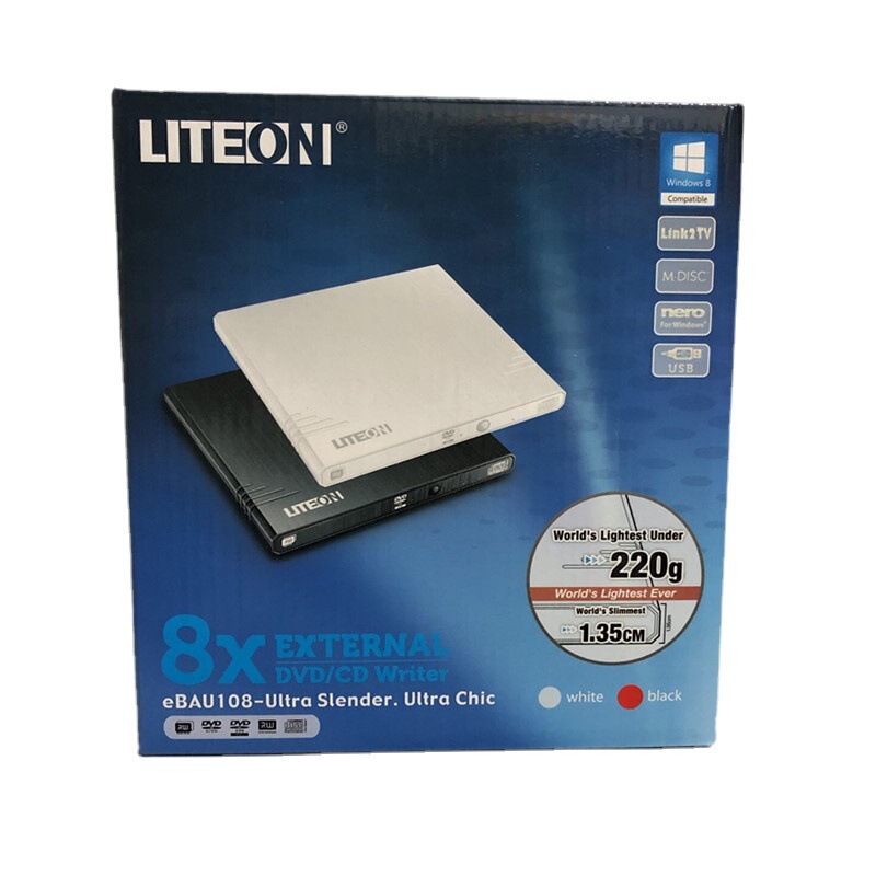 建興 (LITEON) ebau 108外付けUSB DVDバーナーモバイル外付け外付け外付けドライブが適用されます。|undefined
