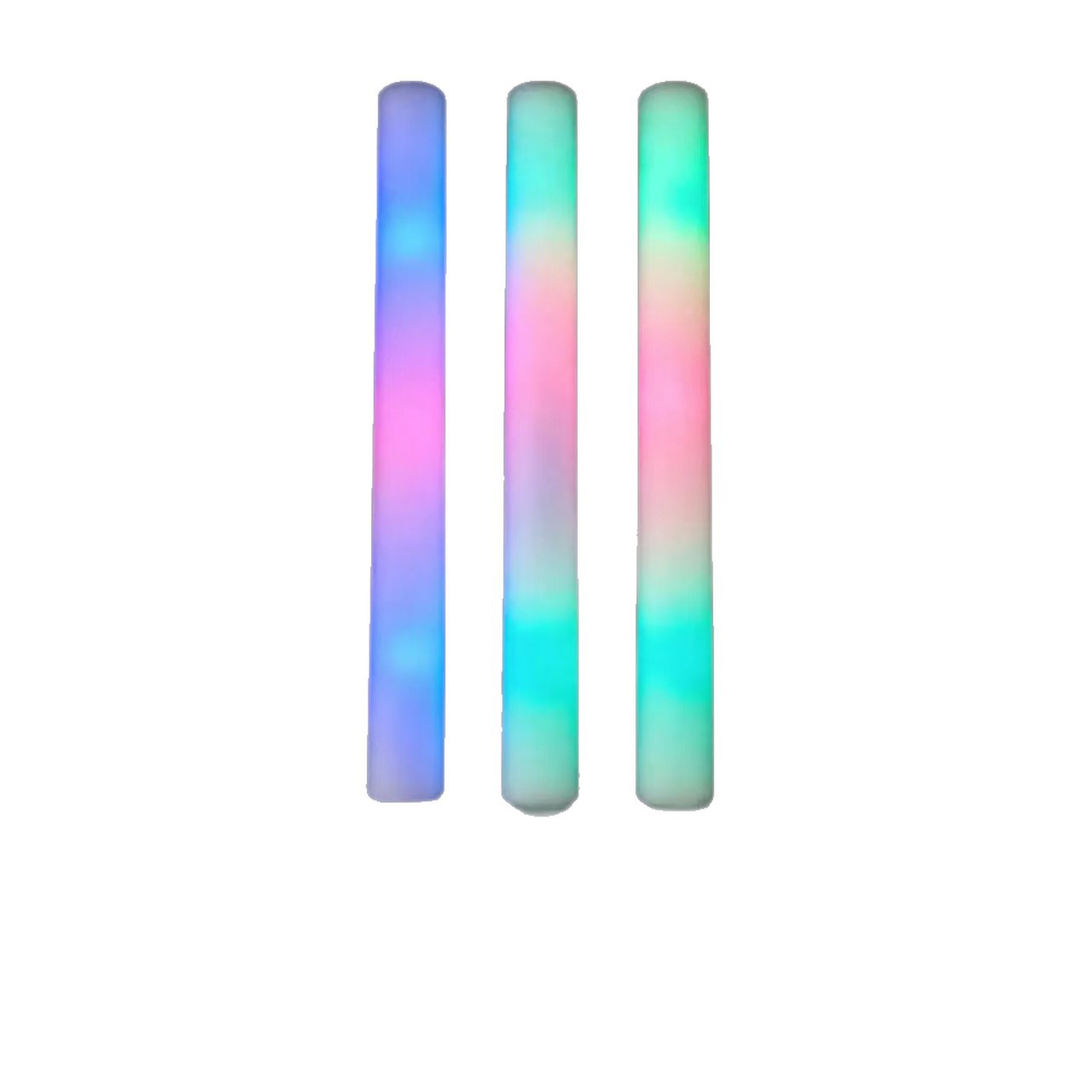 Fábrica de suministro de fluorescencia atmósfera props concierto ayuda palo led flash palo de mano esponja fluorescente colorida