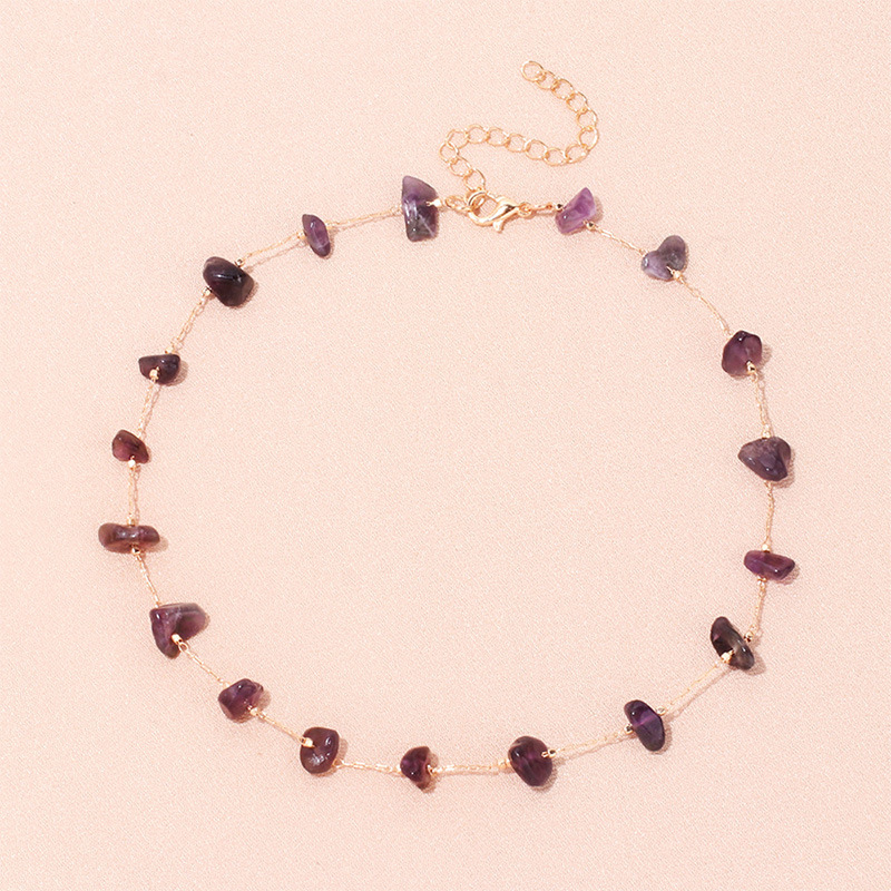 Necklace Classification Fashion Geometric Alloy Plating Crystal Necklace