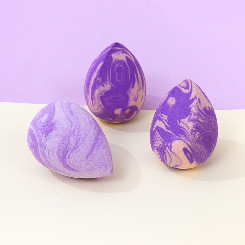 Maquillaje de belleza transfronterizo personalizado de fábrica, soplo de polvo de huevo, no coma polvo, se agranda cuando el agua se vuelve seco y húmedo, esponja de maquillaje sin látex de doble uso