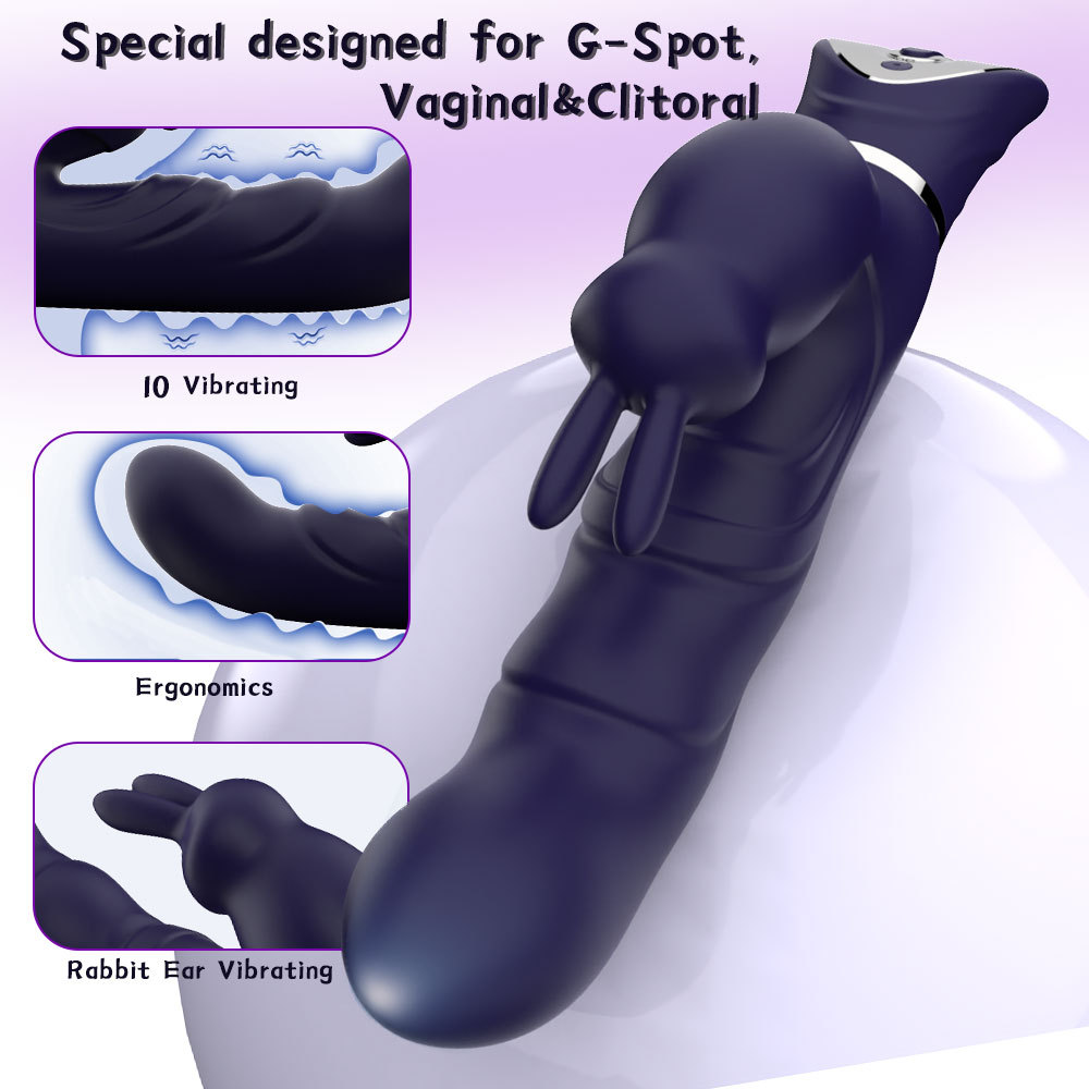 Juguetes sexuales de masturbación femenina, vibrador doble, juguetes sexuales, palos de conejo, orgasmo instantáneo femenino, productos para adultos, vibrador
