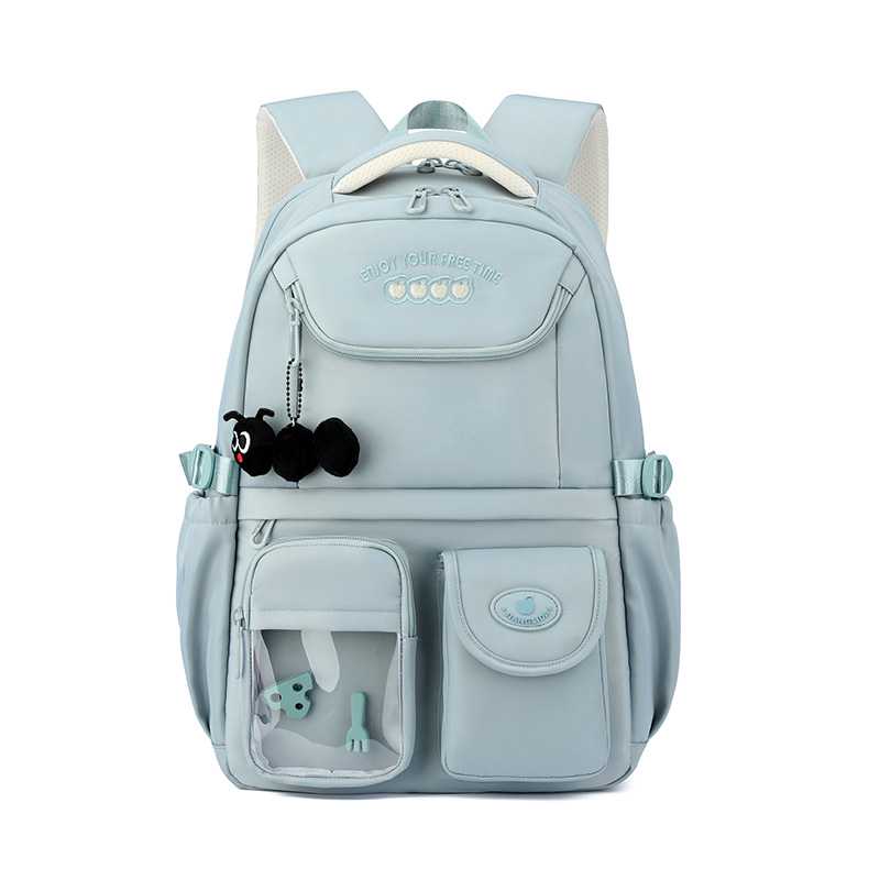Mochila estilo campus japonés hermosa, mochila de alta capacidad, mochila de estudiantes de tercer a sexto grado.
