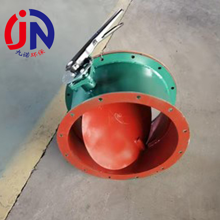 厂家定制圆口单轴电动翻板阀 可高温碳钢气动通风蝶阀手动挡板阀