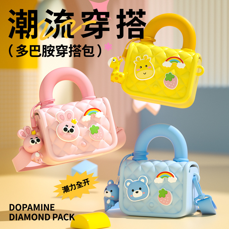 いちご熊子供ショルダーバッグins風ファッション百合カジュアルバッグかわいいプレゼント韓国版ハンドバッグ|undefined