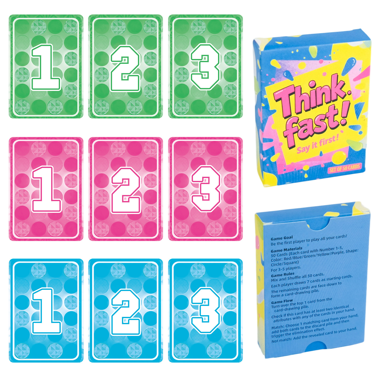 New Cross-border 50-card Board Set, Creative Team-building Party 2-5 Player Puzzle Interactive Card Game_voghion.com