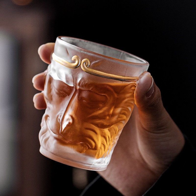 Taza Wukong Taza de té Sun Wukong Taza de vidrio Taza de cristal de alta calidad Taza de agua de la marea nacional Taza de Maestro Qi Tian Da Sante