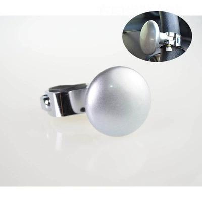 Car Steering Wheel, Car Power Steering Ball, Car Power Assist Device, Labor-Saving Auxiliary Steering Wheel, Car Accessories, Manufacturer Wholesale (Steering wheel booster) - silver